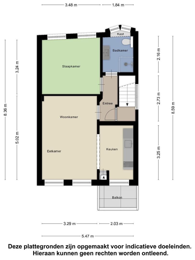 Zusterstraat 9 B, Goes plattegrond-23