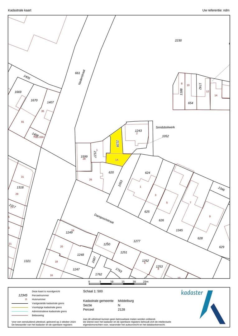 Smidsbolwerk 1 A, Middelburg plattegrond-19