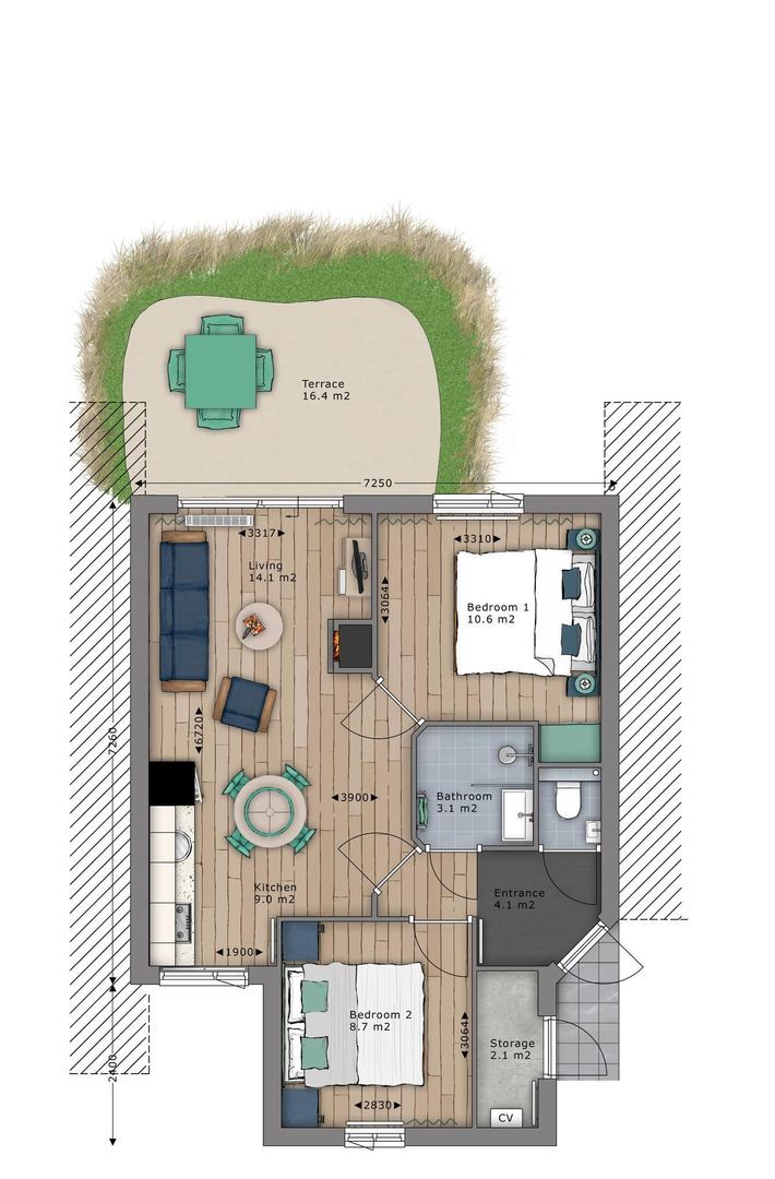 Vondellaan 60 A 152, Zandvoort plattegrond-16