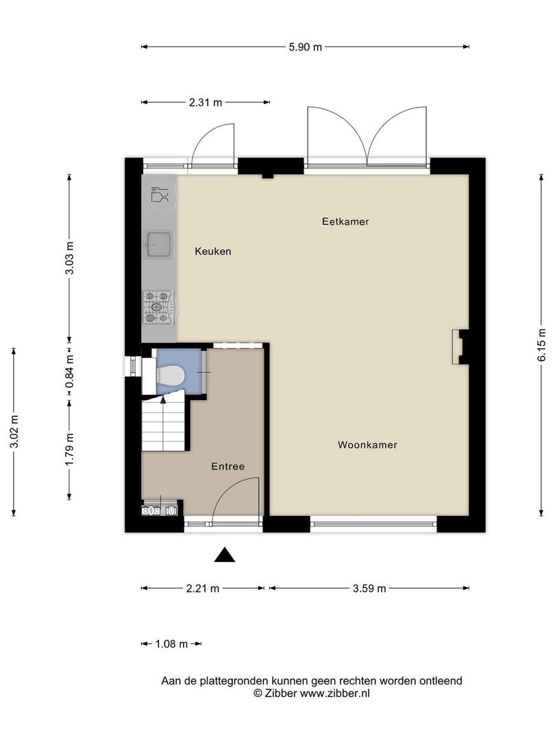 Achter de Kerk 1, Nieuw- En Sint Joosland plattegrond-30