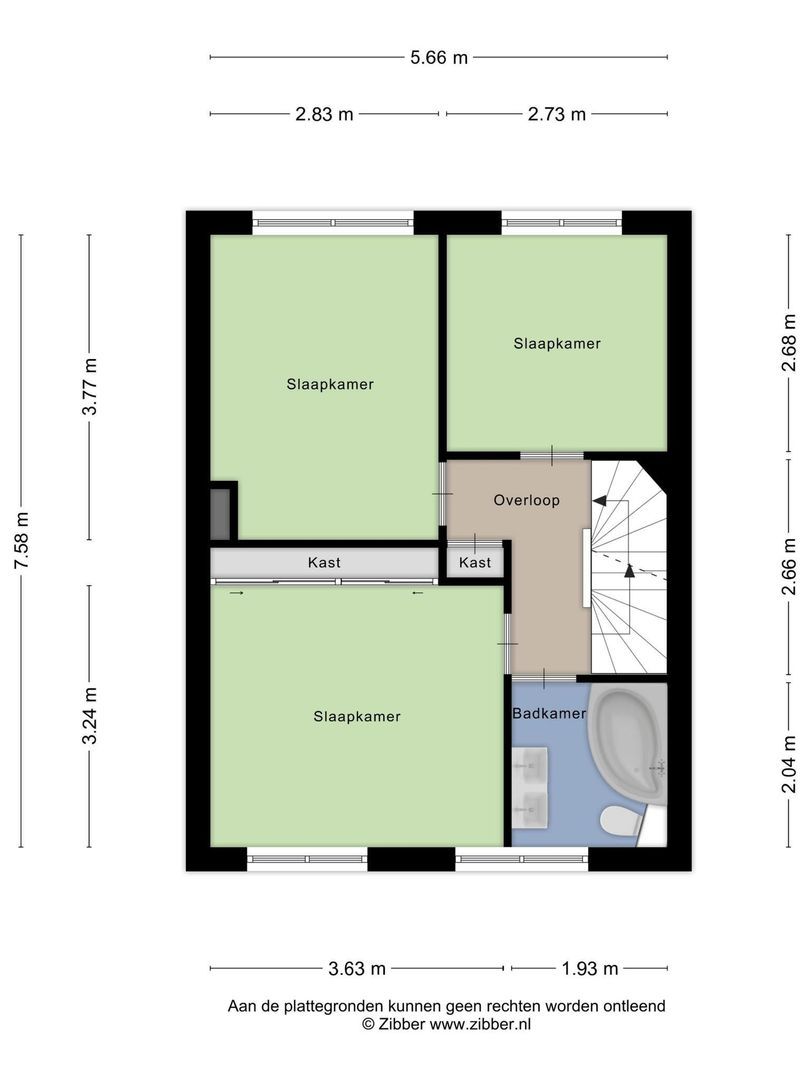 Perzikstraat 6, Goes plattegrond-35