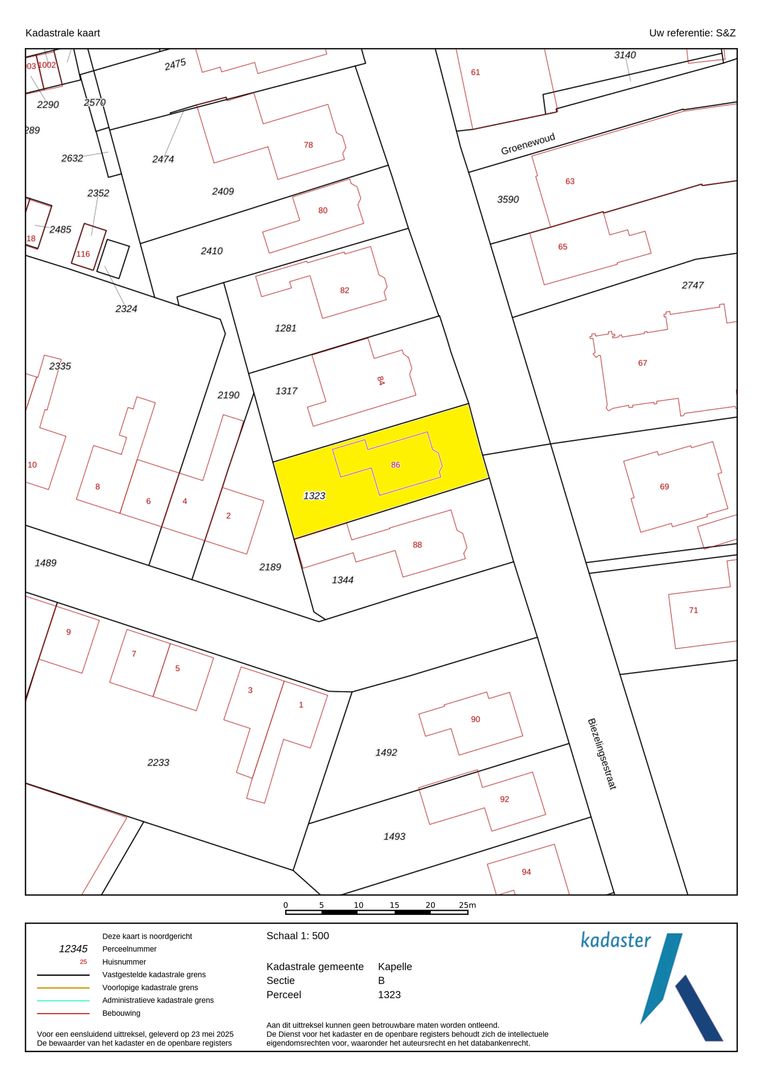 Biezelingsestraat 86, Kapelle plattegrond-36