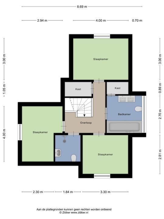 Zeedijk 2 509, Uitdam plattegrond-23