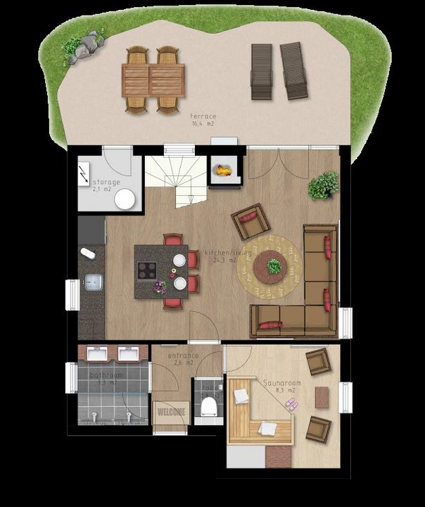 Center Parcs Les Ardennes 430, Vielsalm plattegrond-15