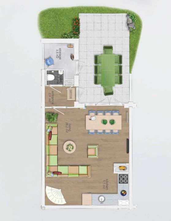 Port Zelande 688, Ouddorp plattegrond-16