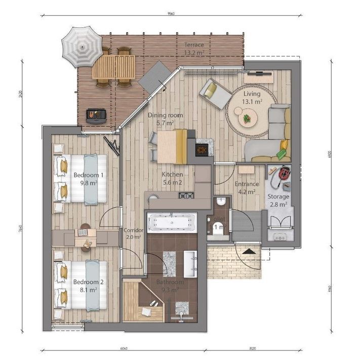 Slingerweg 1 110, Zeewolde plattegrond-18