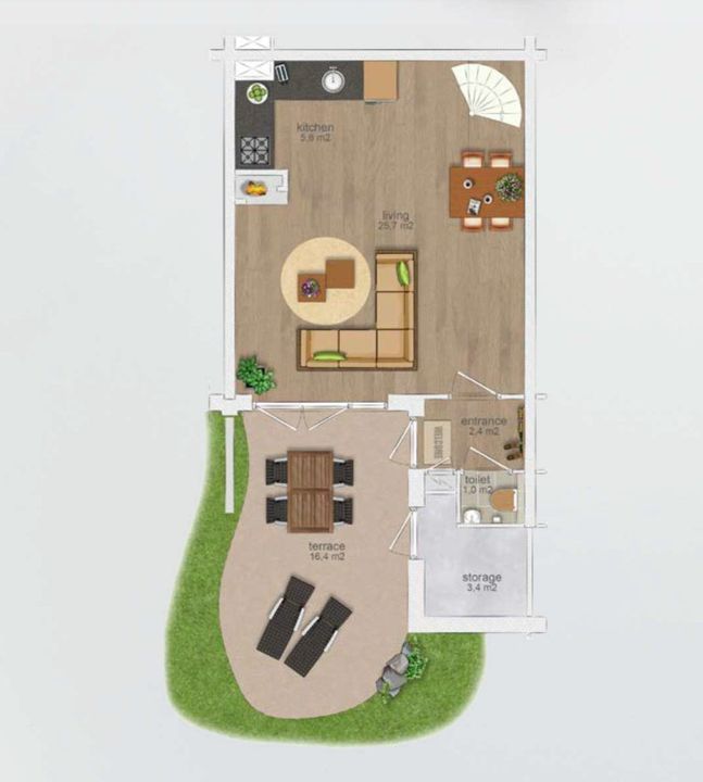 Port Zelande 845, Ouddorp plattegrond-16