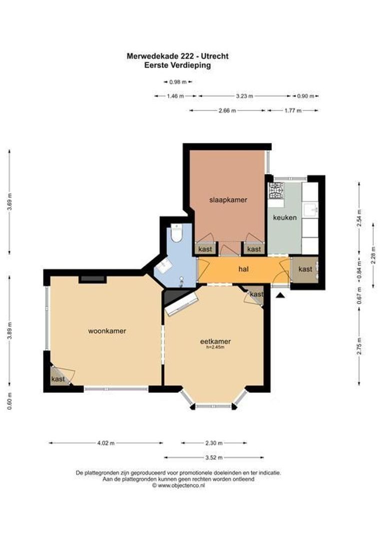 Merwedekade 222 bisI, Utrecht plattegrond-24