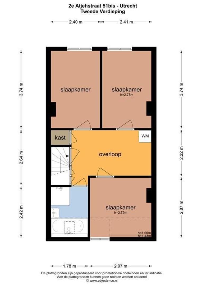 2e Atjehstraat 51 bis, Utrecht plattegrond-35