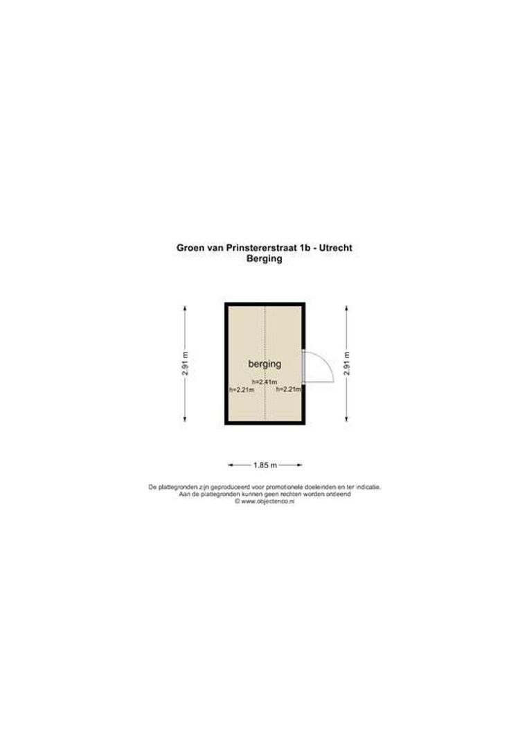 Groen van Prinstererstraat 1 b, Utrecht plattegrond-49