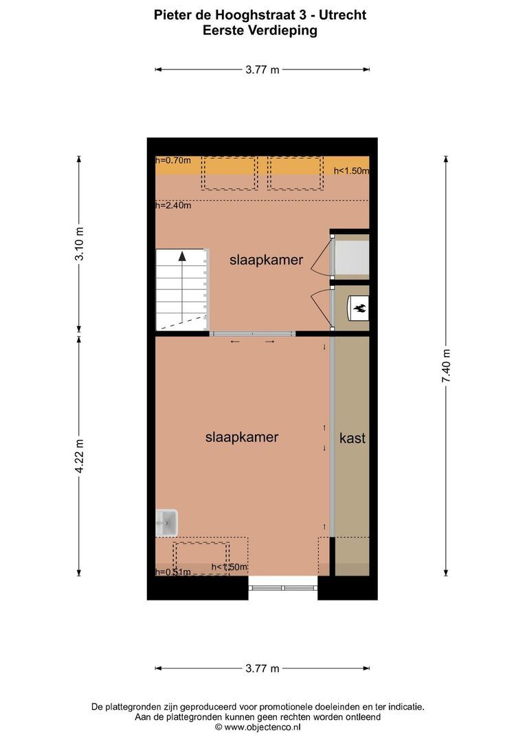 Pieter de Hooghstraat 3, Utrecht plattegrond-33