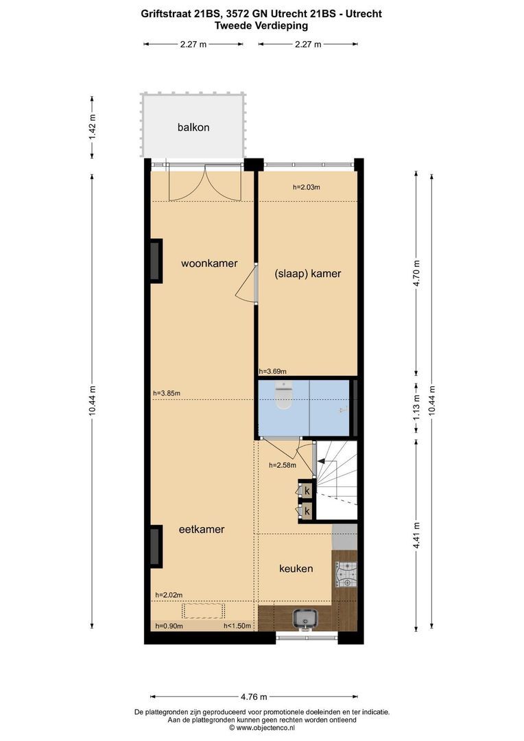 Griftstraat 21 bis, Utrecht plattegrond-40