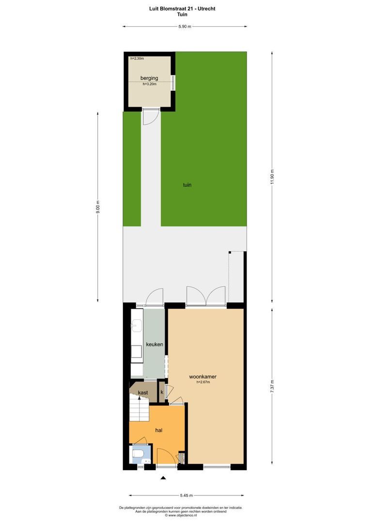 Luit Blomstraat 21, Utrecht plattegrond-37