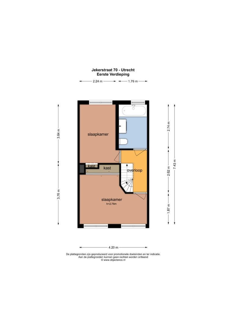 Jekerstraat 70, Utrecht plattegrond-37