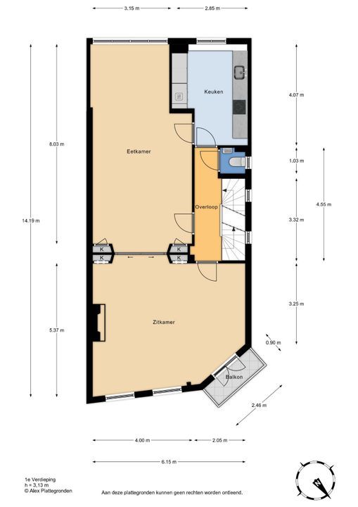 Koningin Emmakade 195, Den Haag plattegrond-44