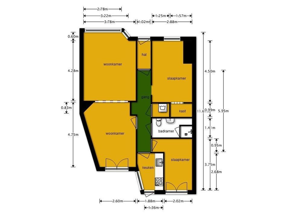 van Beijerenstraat 10, Voorburg plattegrond-45