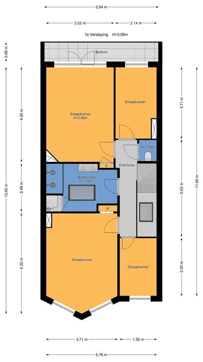 Marconistraat 75, Den Haag plattegrond-51