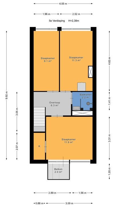 Loevesteinlaan 895, Den Haag plattegrond-43