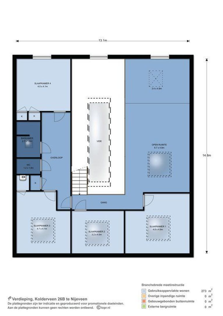 Kolderveen 26 b, Nijeveen plattegrond-1