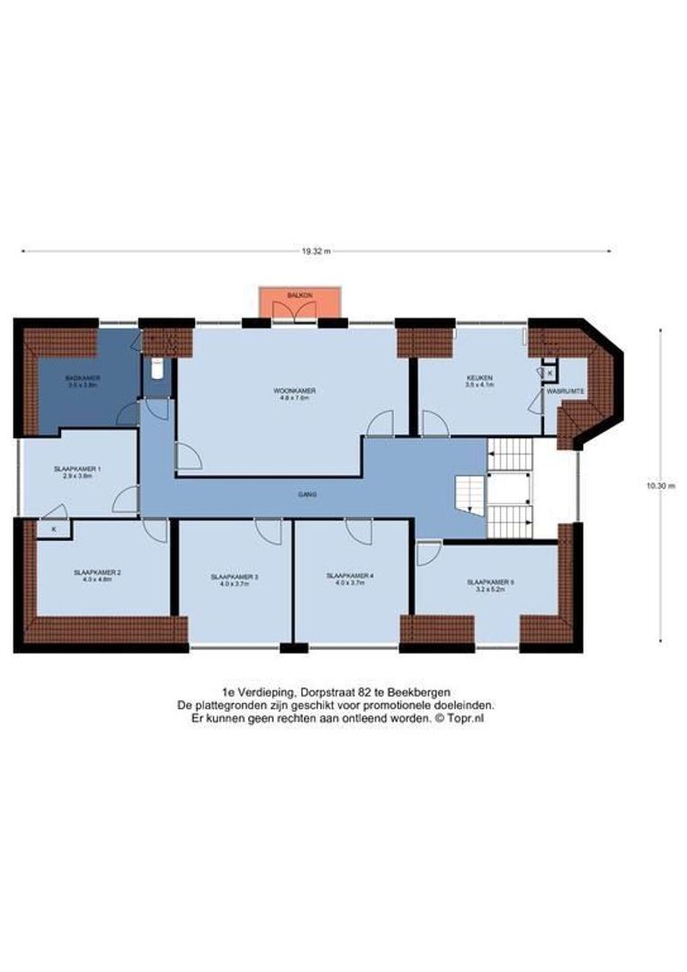 Dorpstraat 82, Beekbergen plattegrond-1