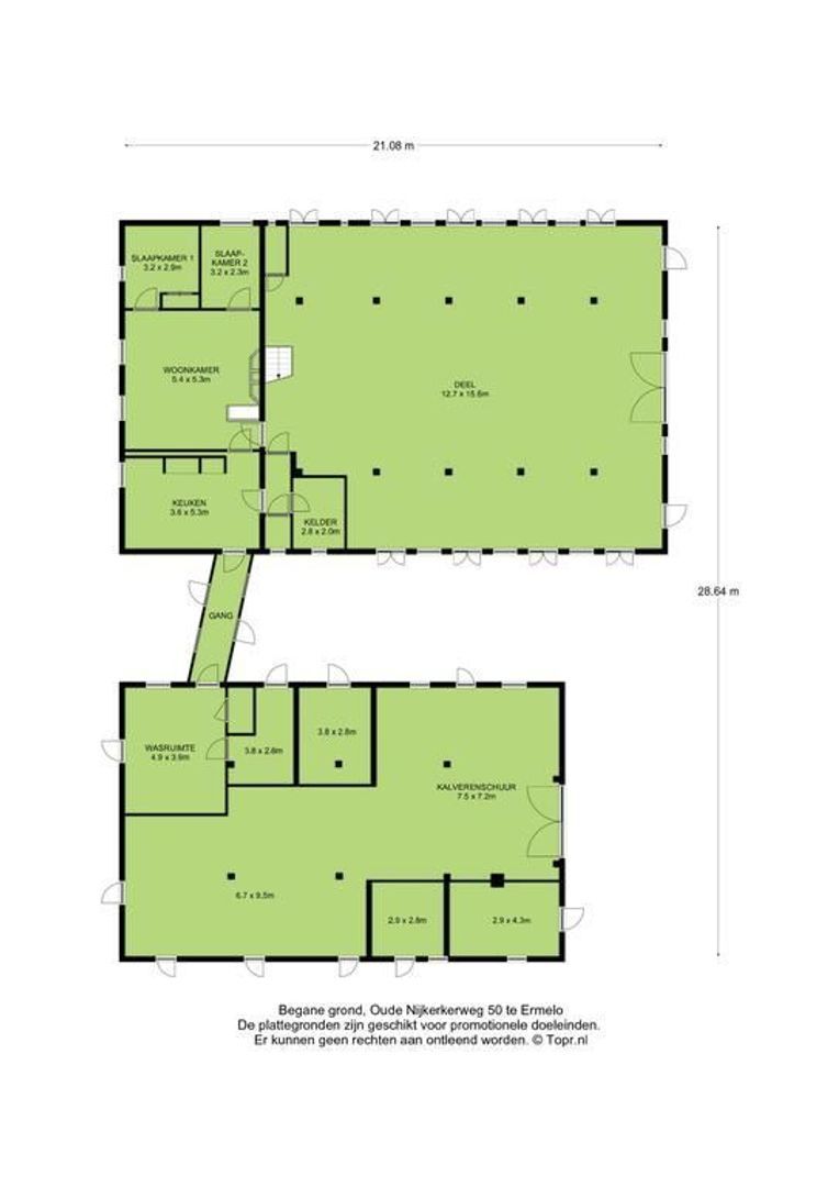 Oude Nijkerkerweg 50, Ermelo plattegrond-0