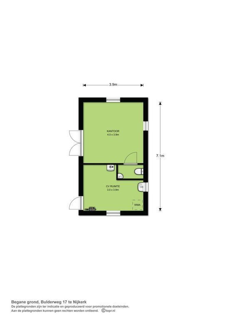 Bulderweg 17, Nijkerk plattegrond-7
