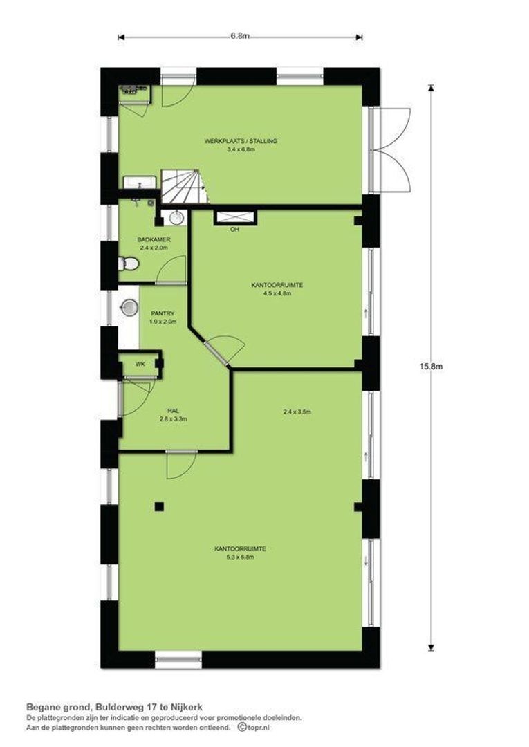 Bulderweg 17, Nijkerk plattegrond-3