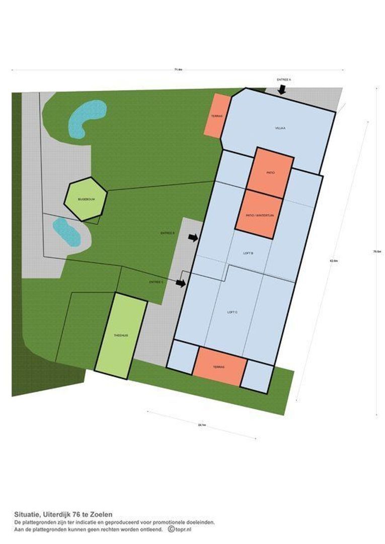 Loft C - Uiterdijk 76 0 ong, Zoelen plattegrond-3