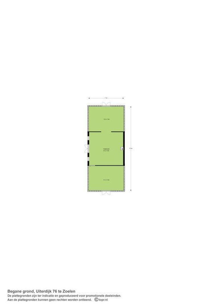 Loft C - Uiterdijk 76 0 ong, Zoelen plattegrond-2