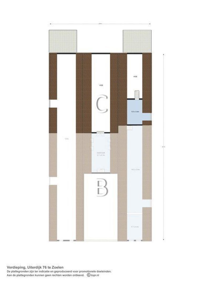 Loft C - Uiterdijk 76 0 ong, Zoelen plattegrond-1