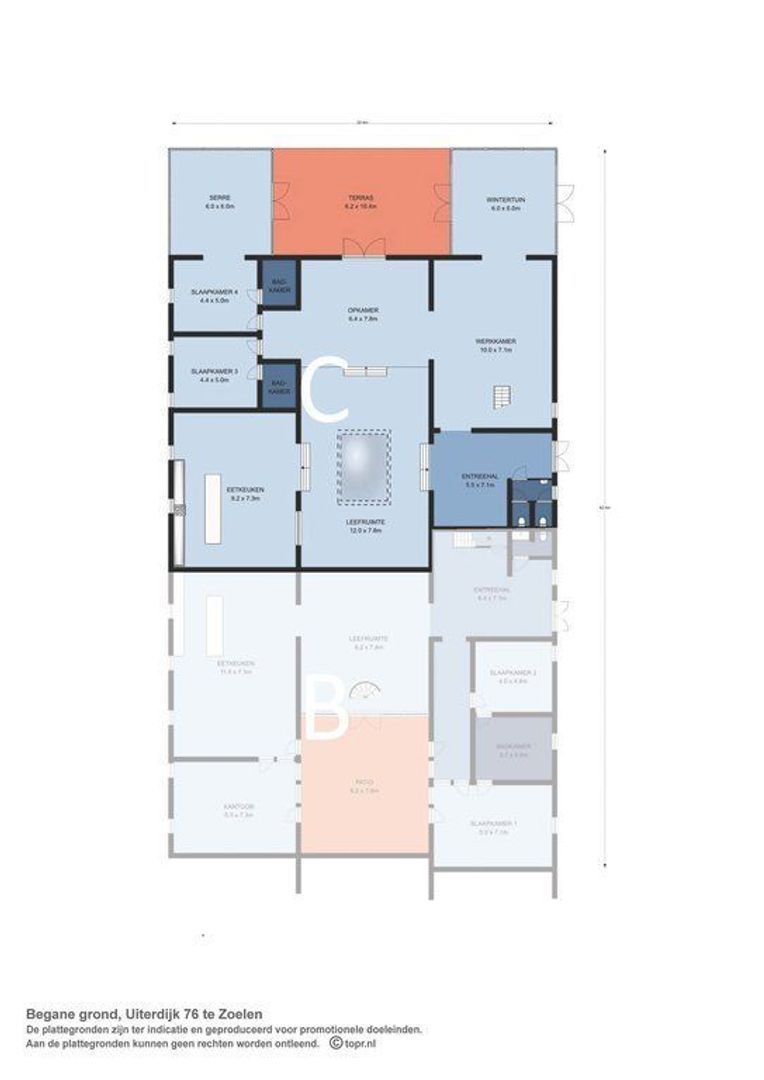 Loft C - Uiterdijk 76 0 ong, Zoelen plattegrond-0