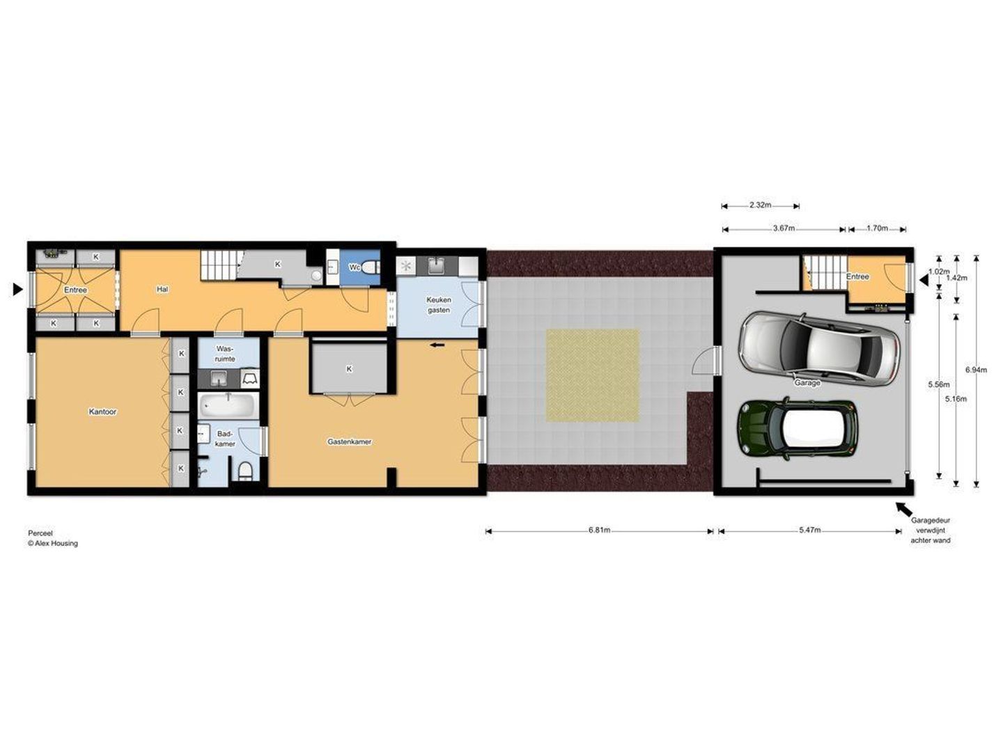 Hooigracht 34, Den Haag plattegrond-1