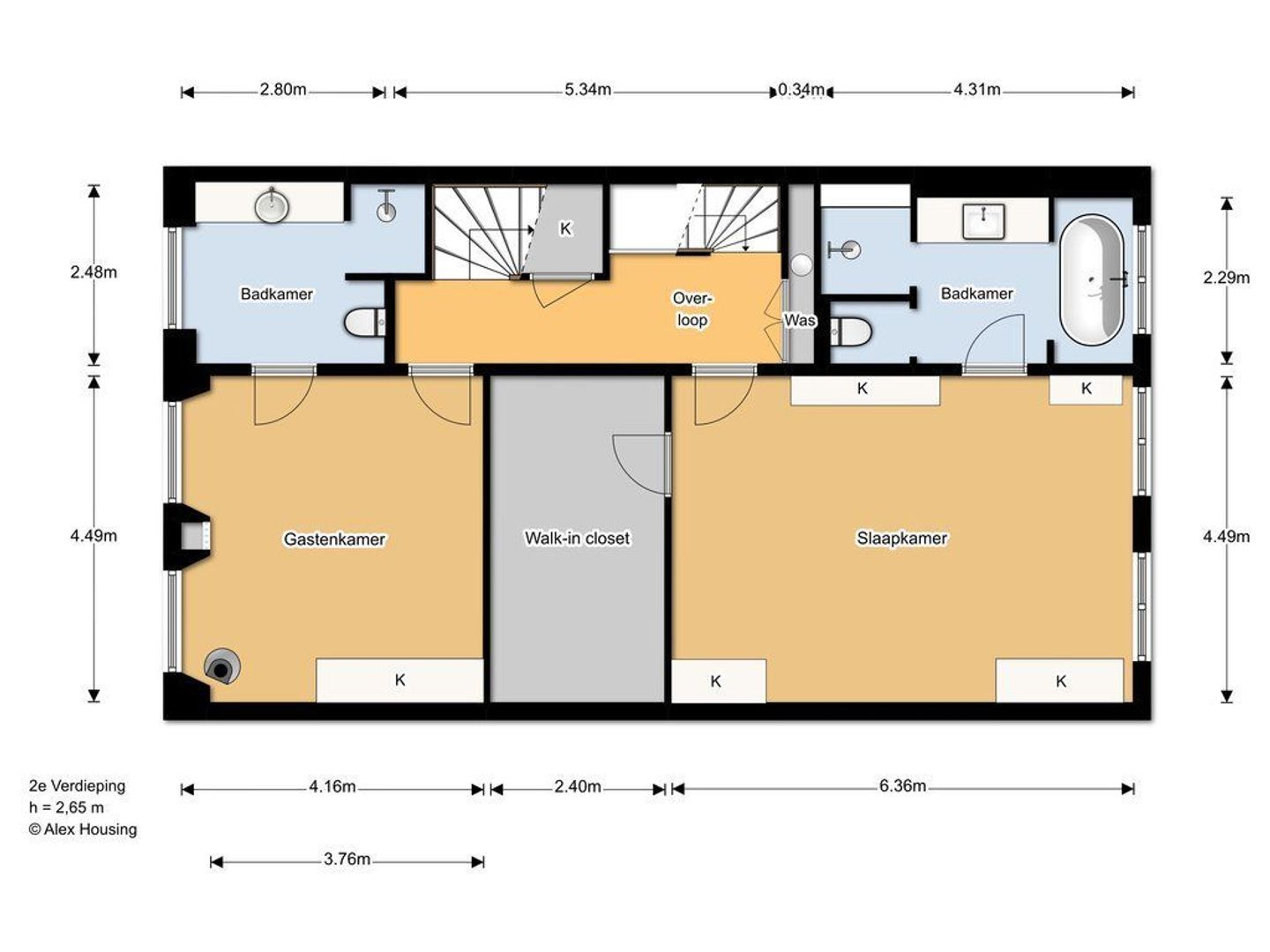 Hooigracht 34, Den Haag plattegrond-3