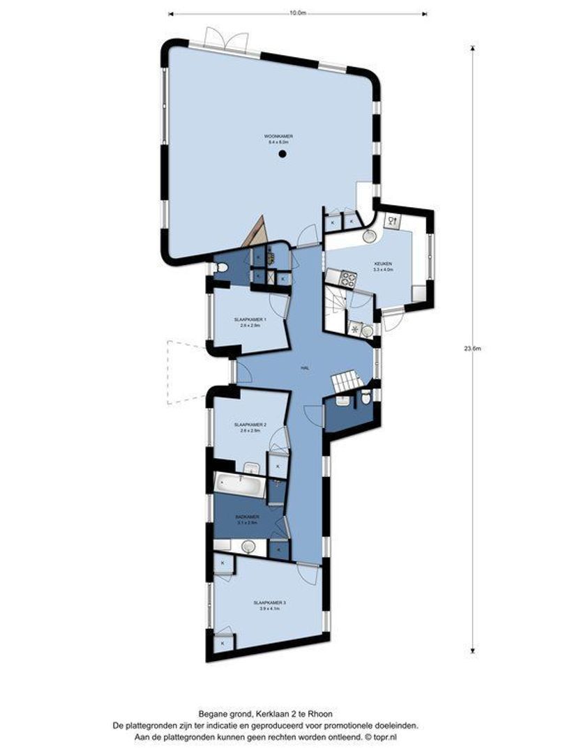 Kerklaan 2, Rhoon plattegrond-0