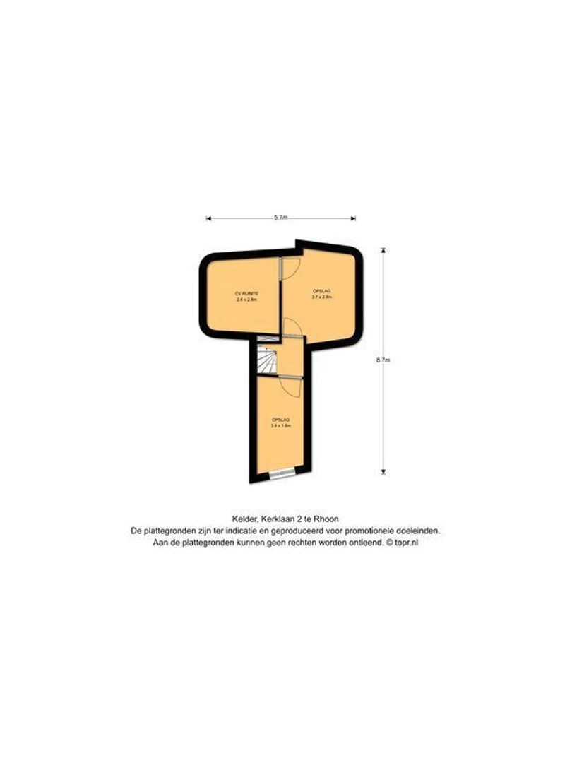 Kerklaan 2, Rhoon plattegrond-2