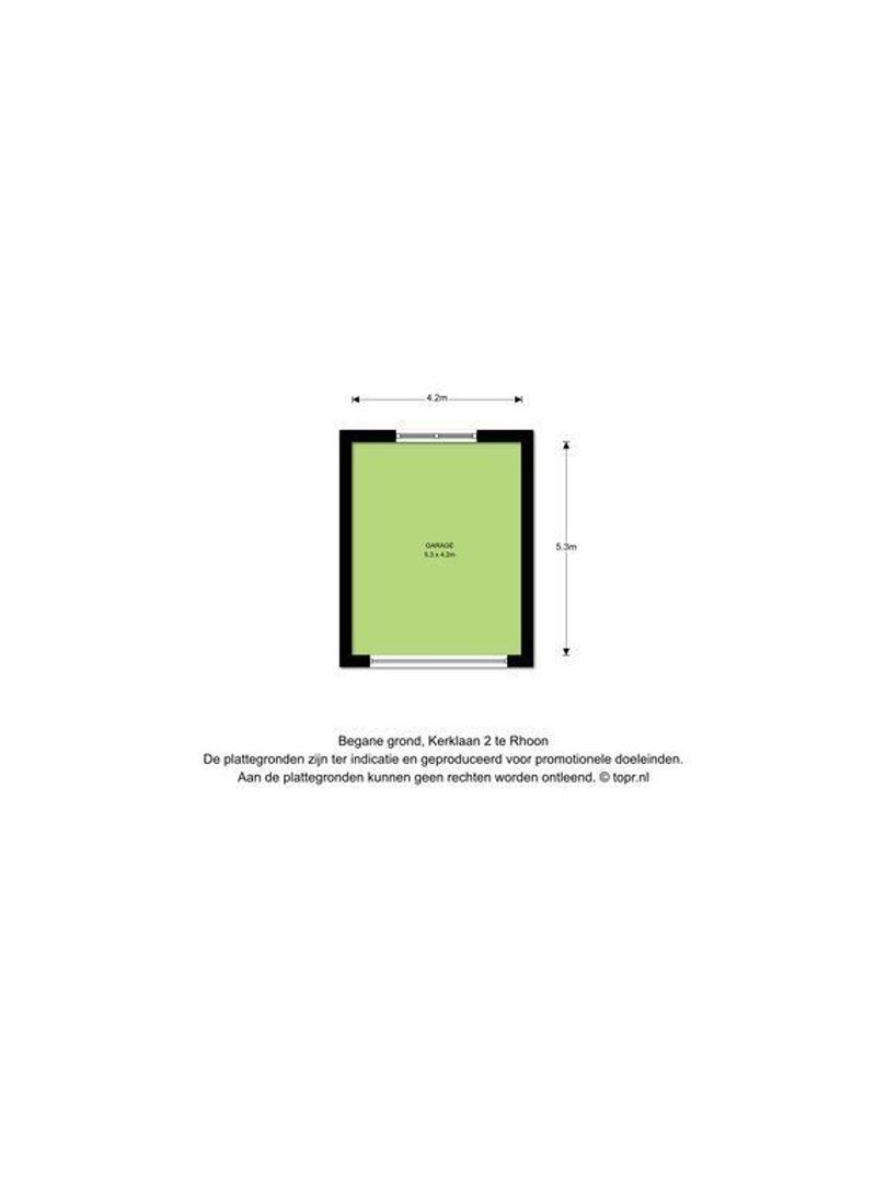 Kerklaan 2, Rhoon plattegrond-3