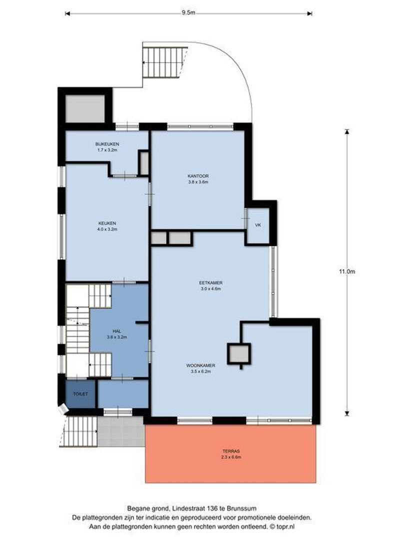 Lindestraat 136, Brunssum plattegrond-2