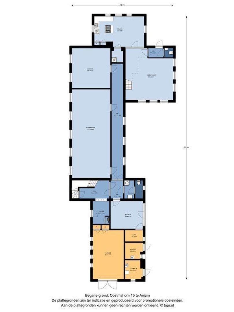 Oostmahorn 15, Anjum plattegrond-0