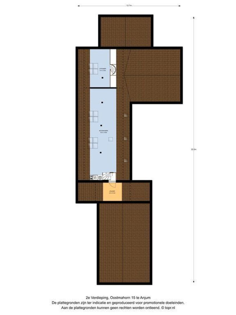Oostmahorn 15, Anjum plattegrond-2