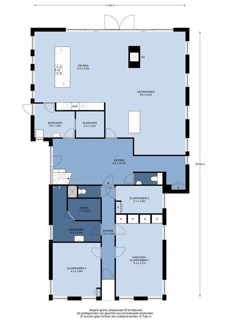 Dorpsstraat 60, Nijeveen plattegrond-0