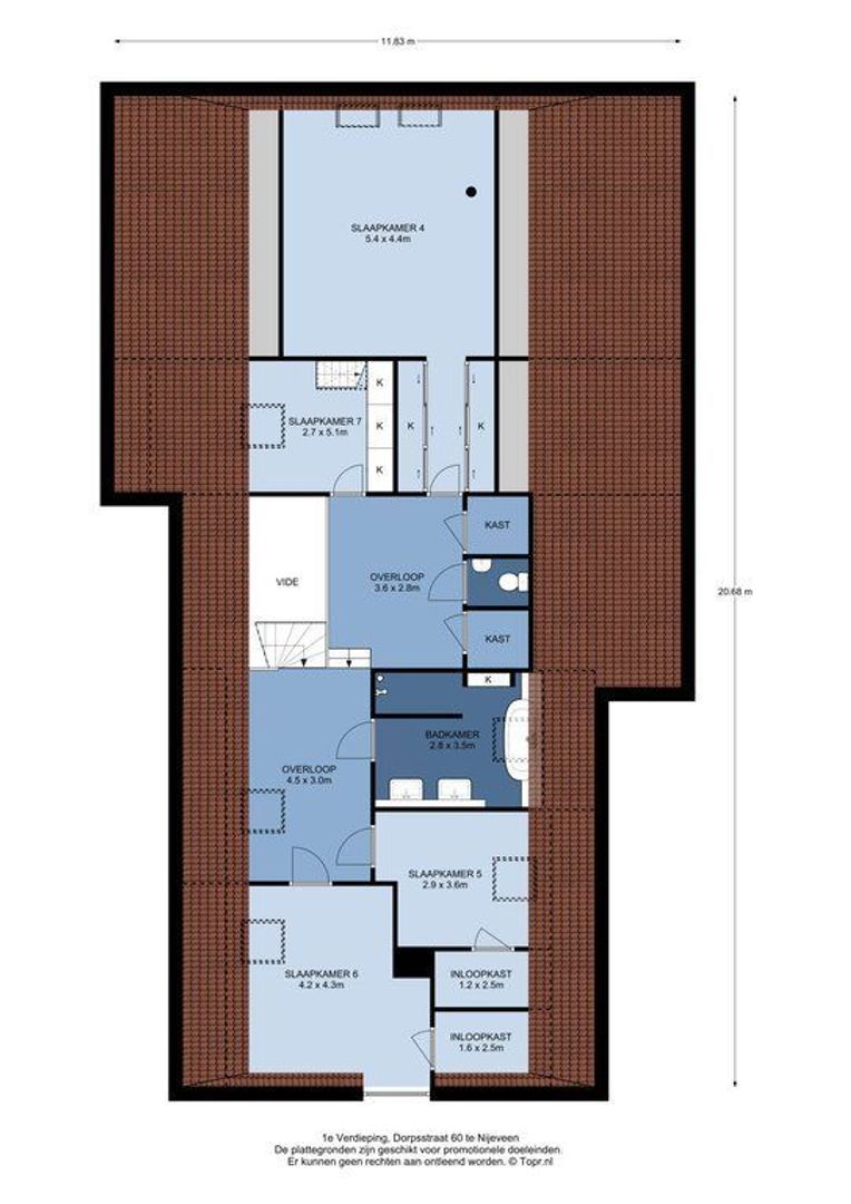 Dorpsstraat 60, Nijeveen plattegrond-1