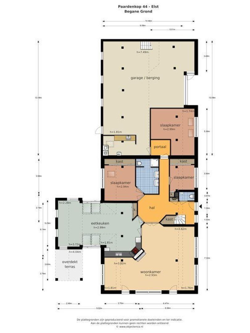 Paardenkop 44, Elst Ut plattegrond-0