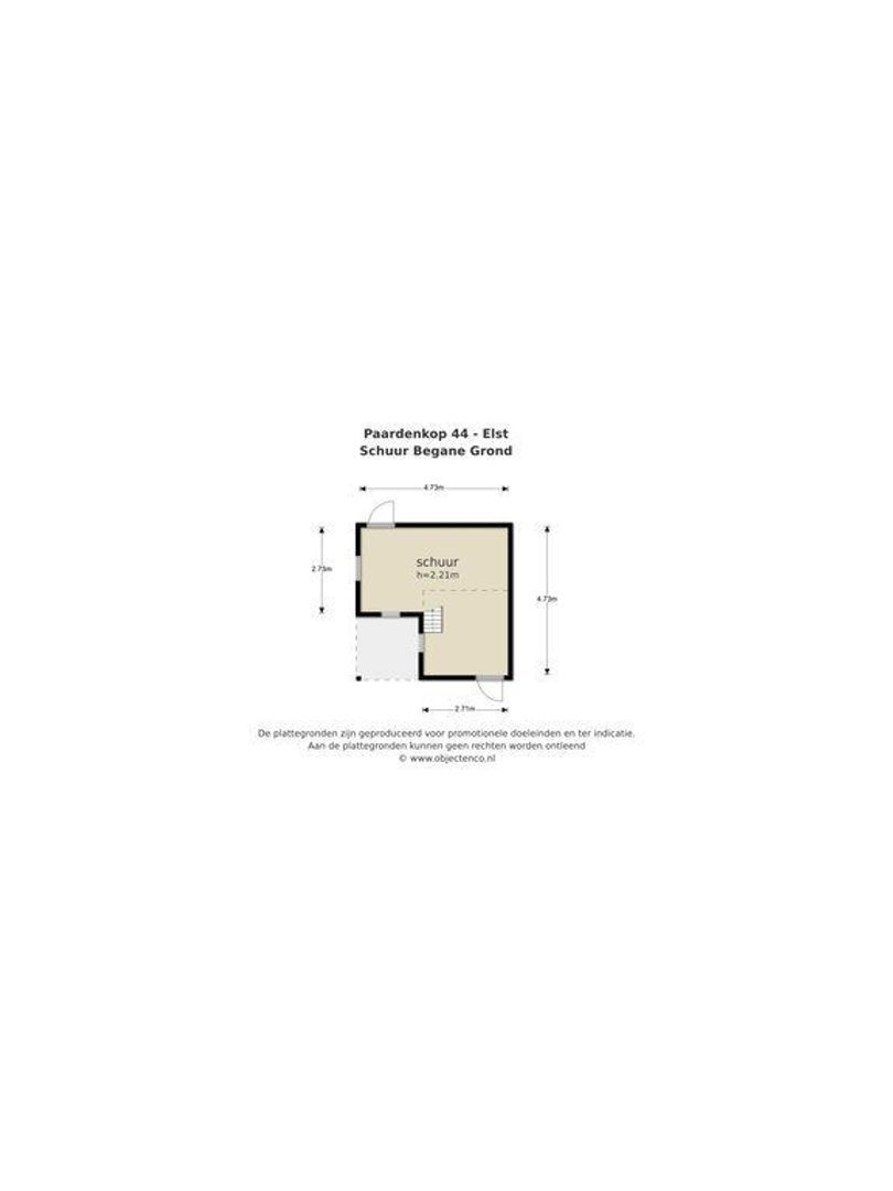Paardenkop 44, Elst Ut plattegrond-2