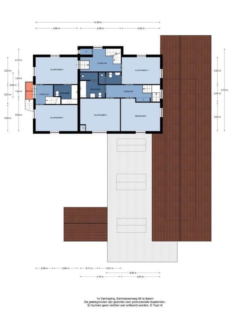 Eemnesserweg 99, Baarn plattegrond-1