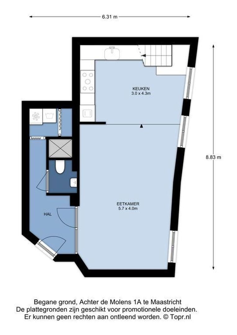 Achter de Molens 1 a, Maastricht plattegrond-38