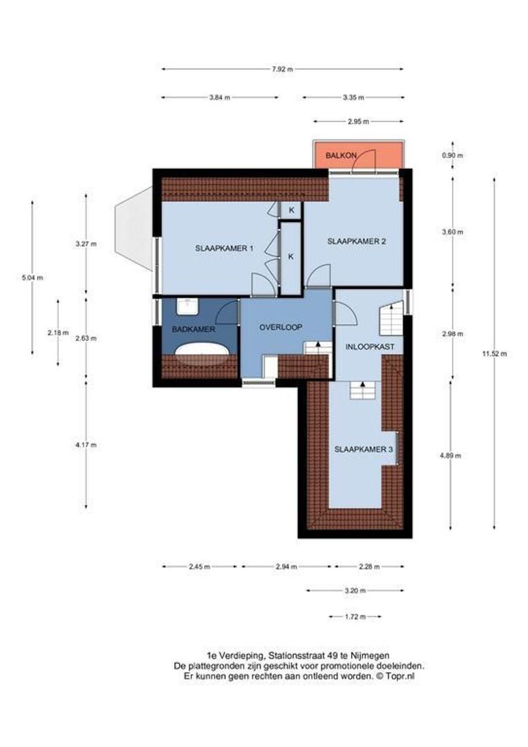 Stationsstraat 49, Nijmegen plattegrond-1