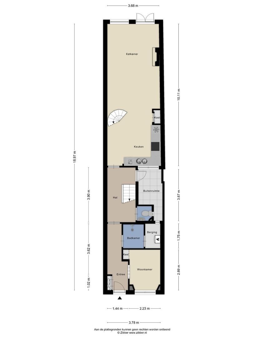 Prinsengracht 981, Amsterdam plattegrond-1