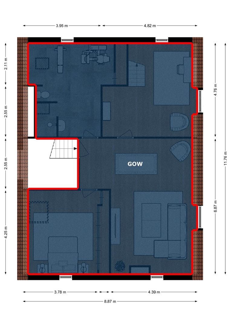 Plantagebaan 221, Wouwse Plantage plattegrond-68