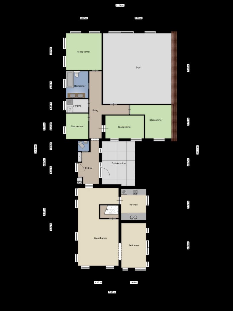 Veendijk 5, Nijetrijne plattegrond-67