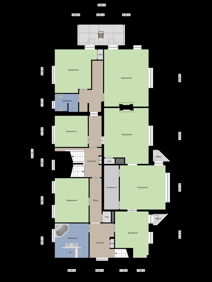 De Lariks 1, Assen plattegrond-79